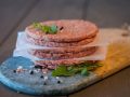 Beef patties rou – side angle (Small)