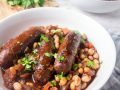 Venison Russians and beans