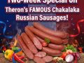 Theron`s Chakalaka Russian Sausges